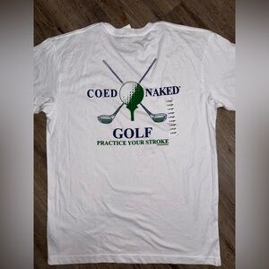 Coed Naked Funny Golf Tee